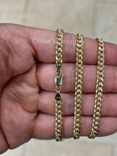 14K Solid Yellow Gold Miami Cuban 4.50MM Link Chain Necklace 18" 20" 22" 24", Everyday Chain, 14K Gold, Men Ladies